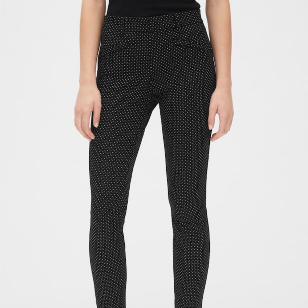 Gap Polka Dot Skinny Ankle Pants